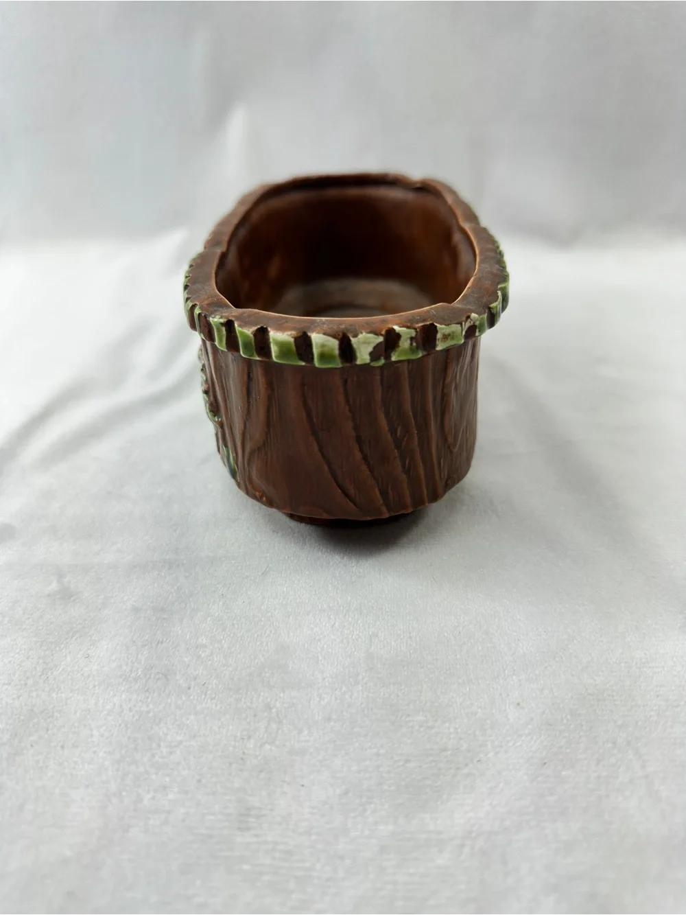 Vintage Replo Planter Oval Ceramic Flower Pot Holder Garden Outdoor Daisy Design